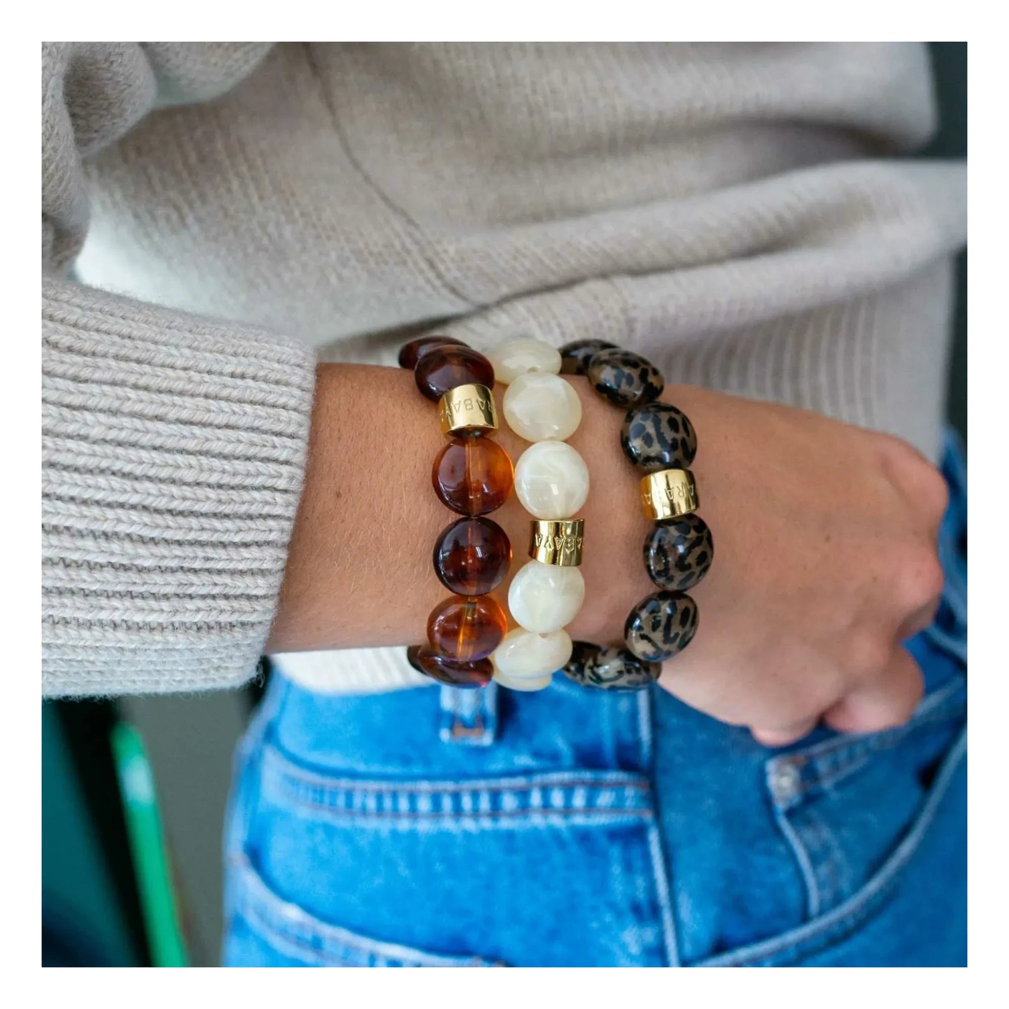 Parabaya - Bombom Feli Haselnussarmband | Hazel
