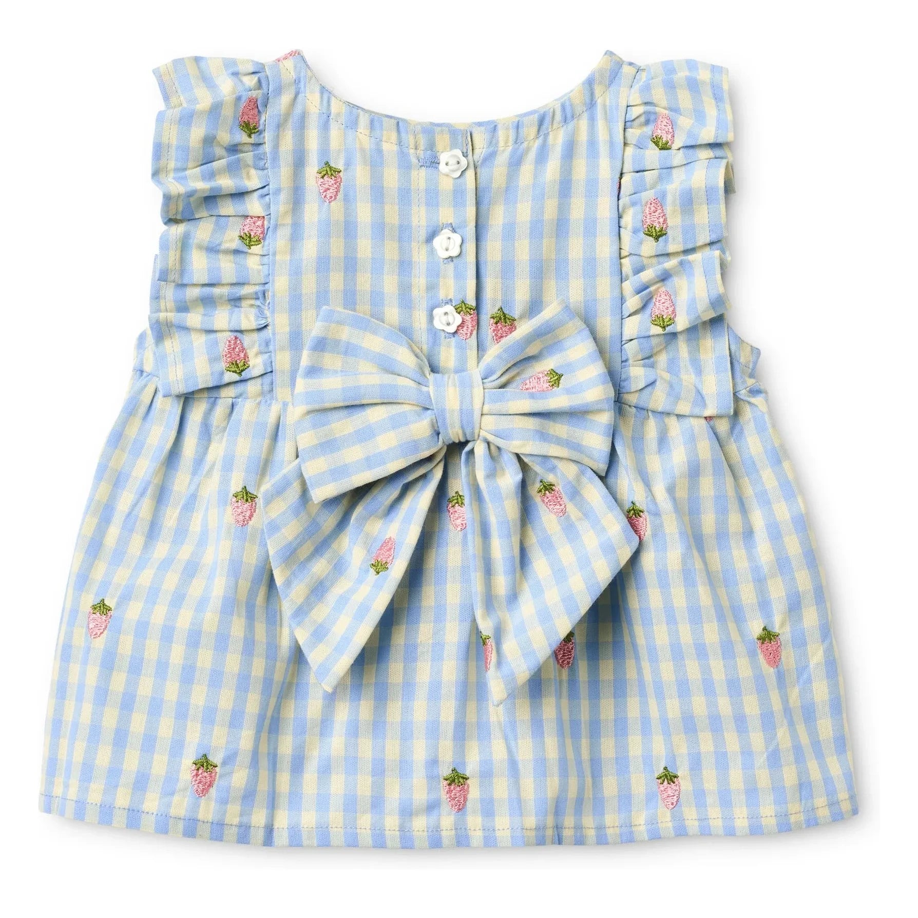 Flöss - Millie Gingham Elbise | Açık Mavi