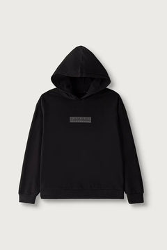 Çocuklar için kapüşonlu pamuklu sweatshirt B-NEW BOX LOGO H W