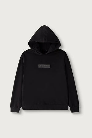 Çocuklar için kapüşonlu pamuklu sweatshirt B-NEW BOX LOGO H W