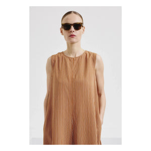 Pomandère - Striped Dress | Apricot