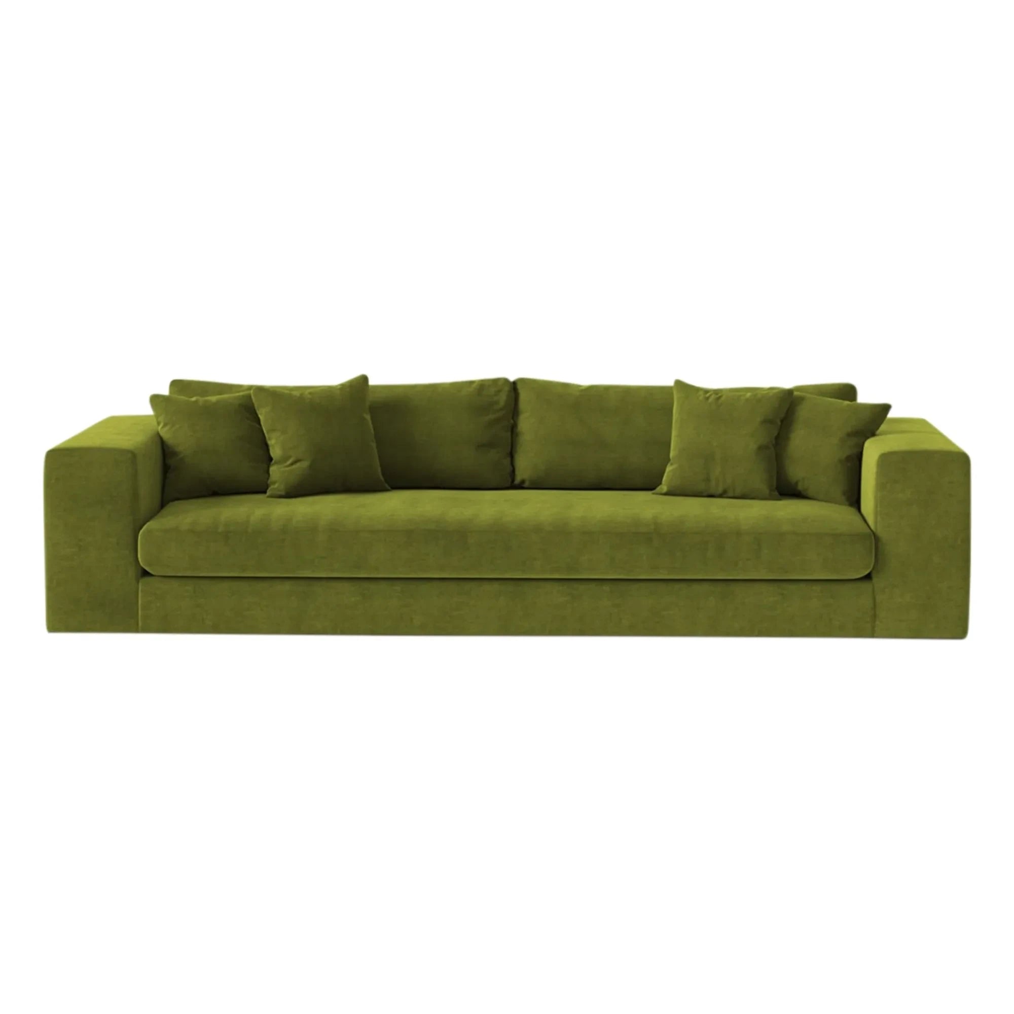 Panac Edition - Bellechasse 4-Seater Sofa, Velvet - 275 cm | Moss Green