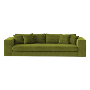 Panac Edition - Bellechasse 4-Seater Sofa, Velvet - 275 cm | Moss Green