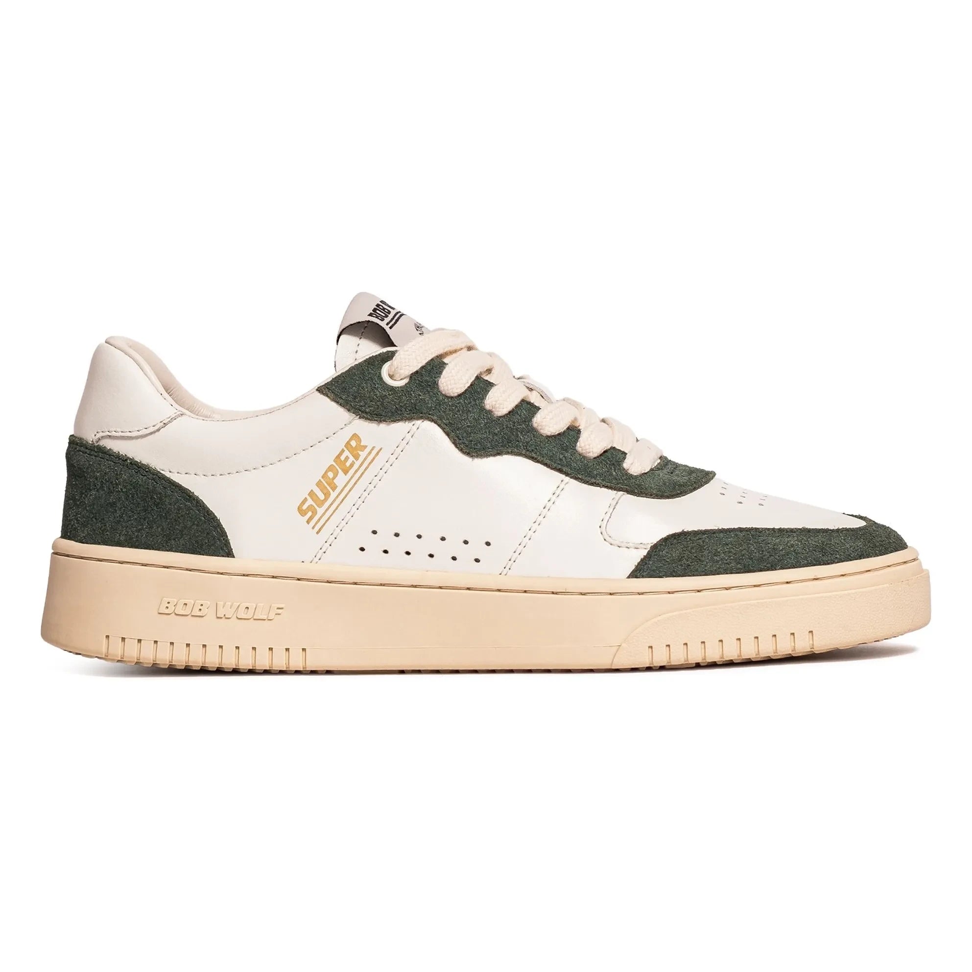 Bob Wolf - Legacy '76 Deri ve Süet Sneaker | Koyu yeşil