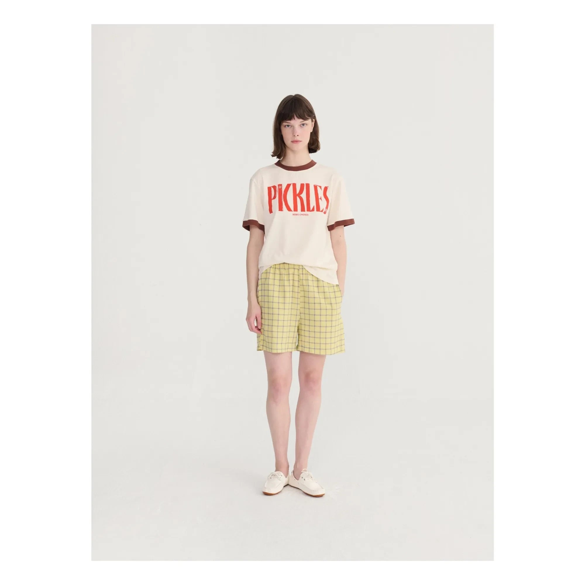 Bobo Choses - T-Shirt aus Bio-Baumwolle mit Farbblock | Creme