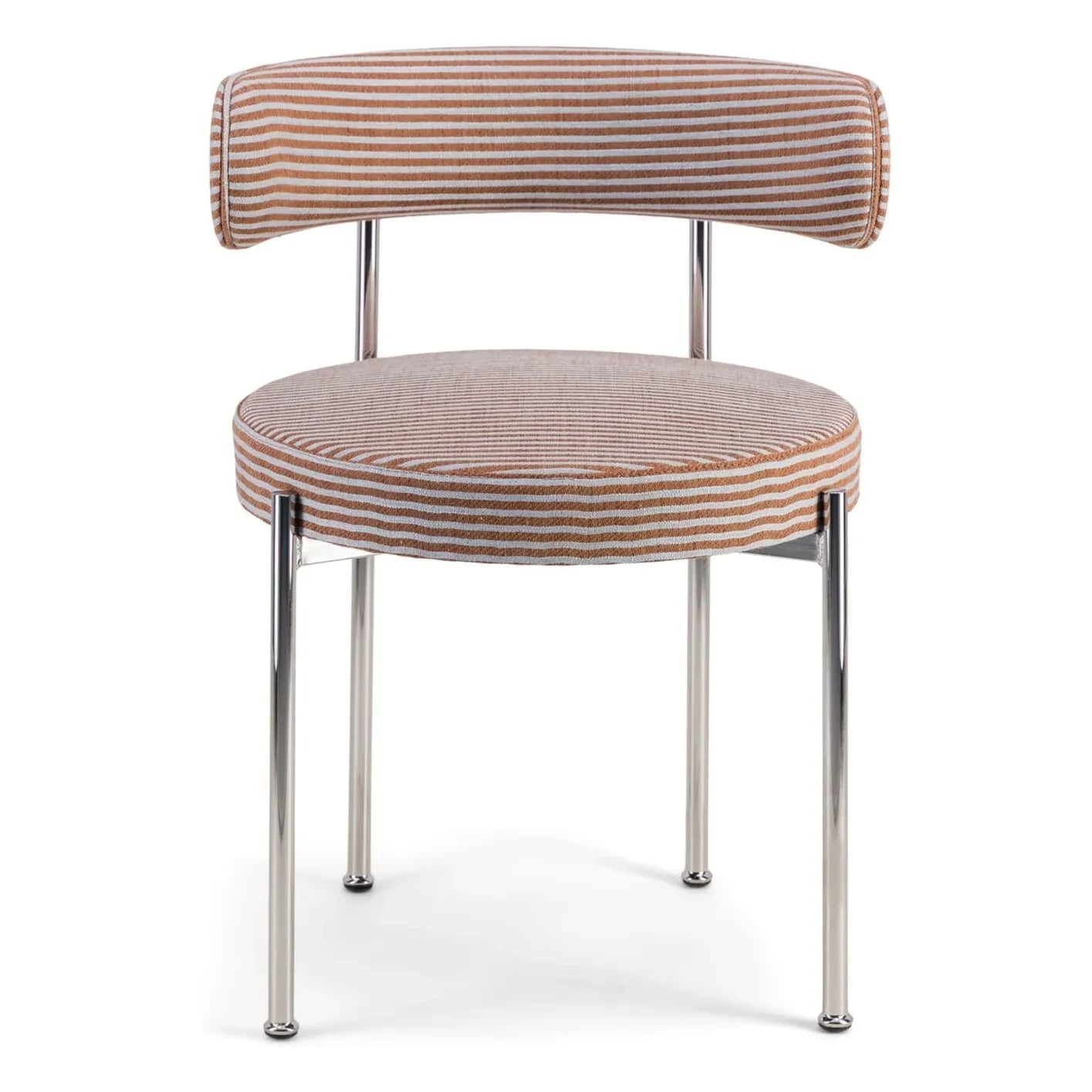 The Socialite Family - Libera Stoffsessel gestreift | Braun