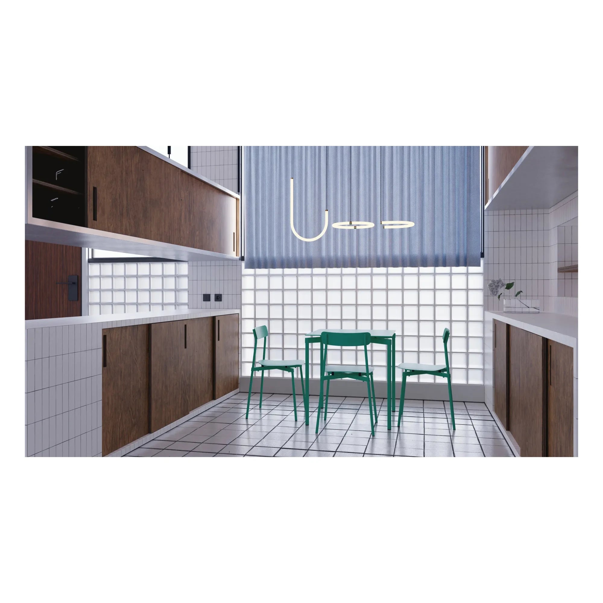 Petite Friture - Fromme Outdoor Square Table - Seats 4 | Mint Green