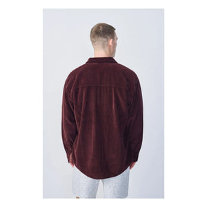 American Vintage - Padow Kadife Gömlek | Bordo