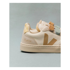 Veja - Veja x Bonpoint Small V-90 Deri O.T. Scratch Spor Ayakkabı | Gri