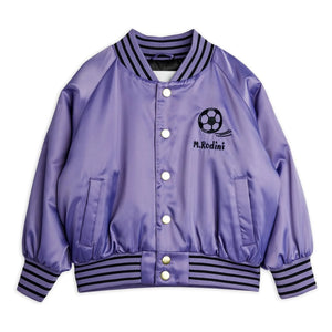Mini Rodini - Football Bomber Satiniert Recycelte Fasern | Lila