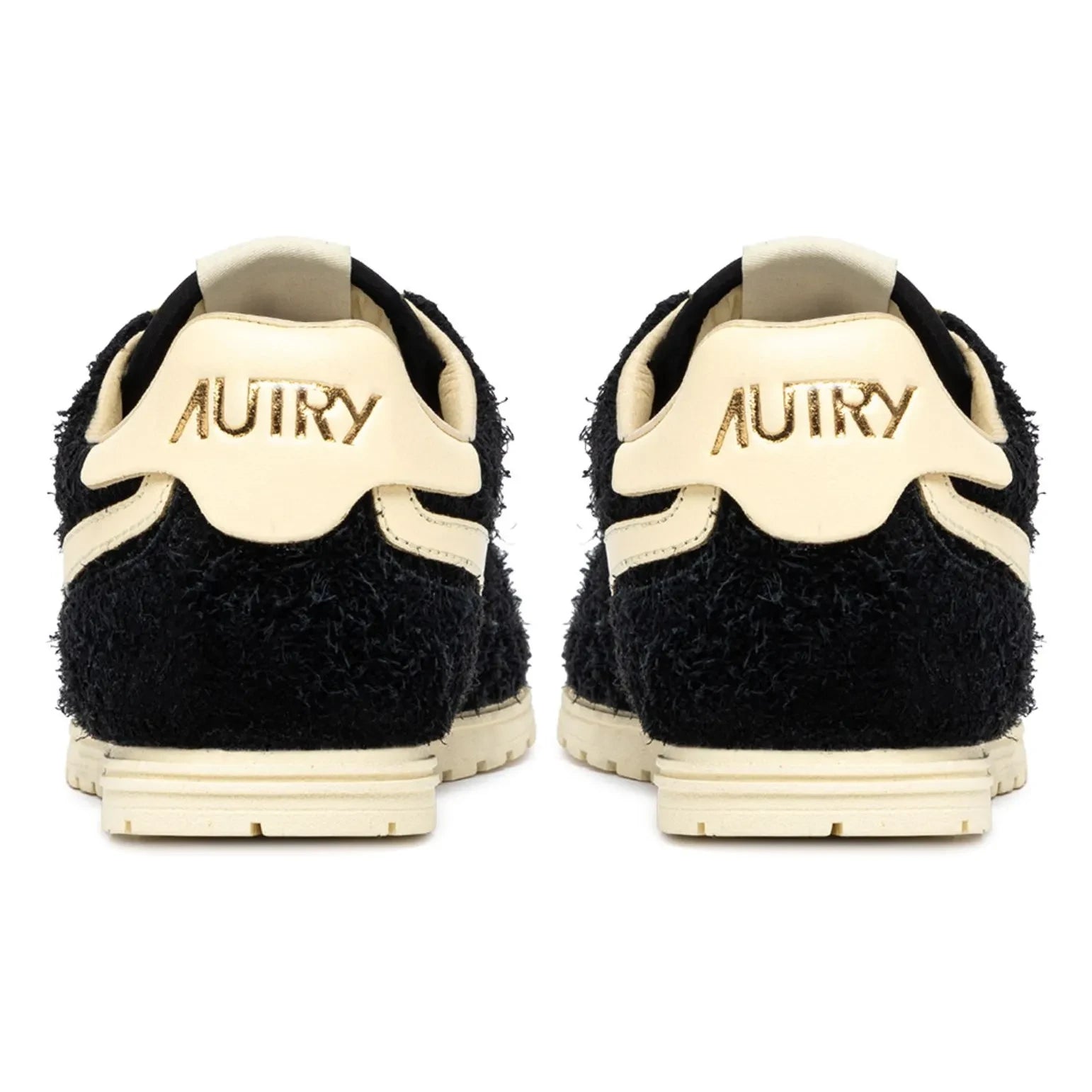 Autry - Windspin Low İki Renkli Süet ve Deri Sneaker | Siyah