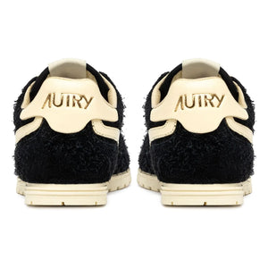 Autry - Windspin Low İki Renkli Süet ve Deri Sneaker | Siyah