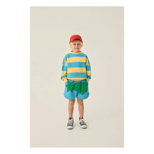 The Campamento - Oversize Gestreiftes Sweatshirt | Gelb