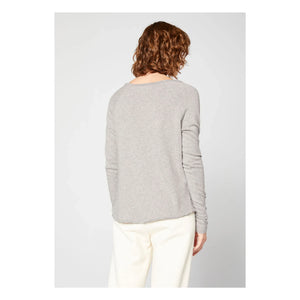American Vintage - Long Sleeve Boat Neck T-Shirt Sonoma | Heather Gray