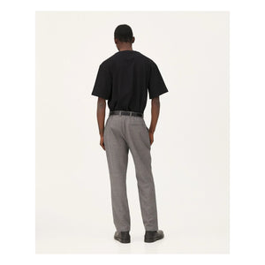 Noyoco – Hose aus Wolle mit geradem Bein | Dunkelgrau