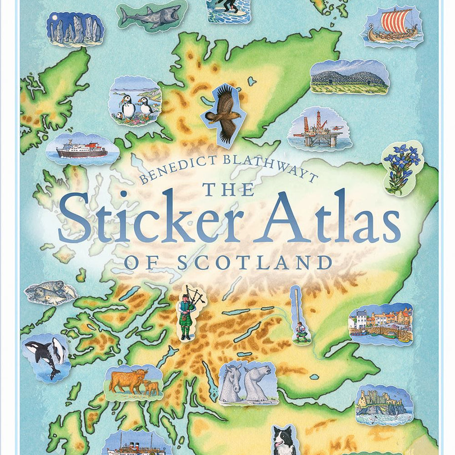 Birlinn - Sticker Atlas Of Scotland-Dinossi