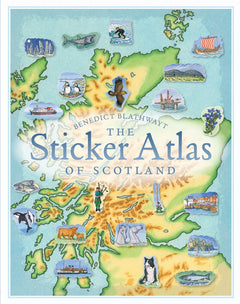 Birlinn - Sticker Atlas Of Scotland-Dinossi