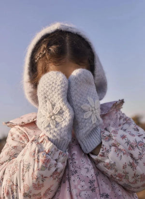 Louise Misha - Ania Wool Gloves | Light Blue