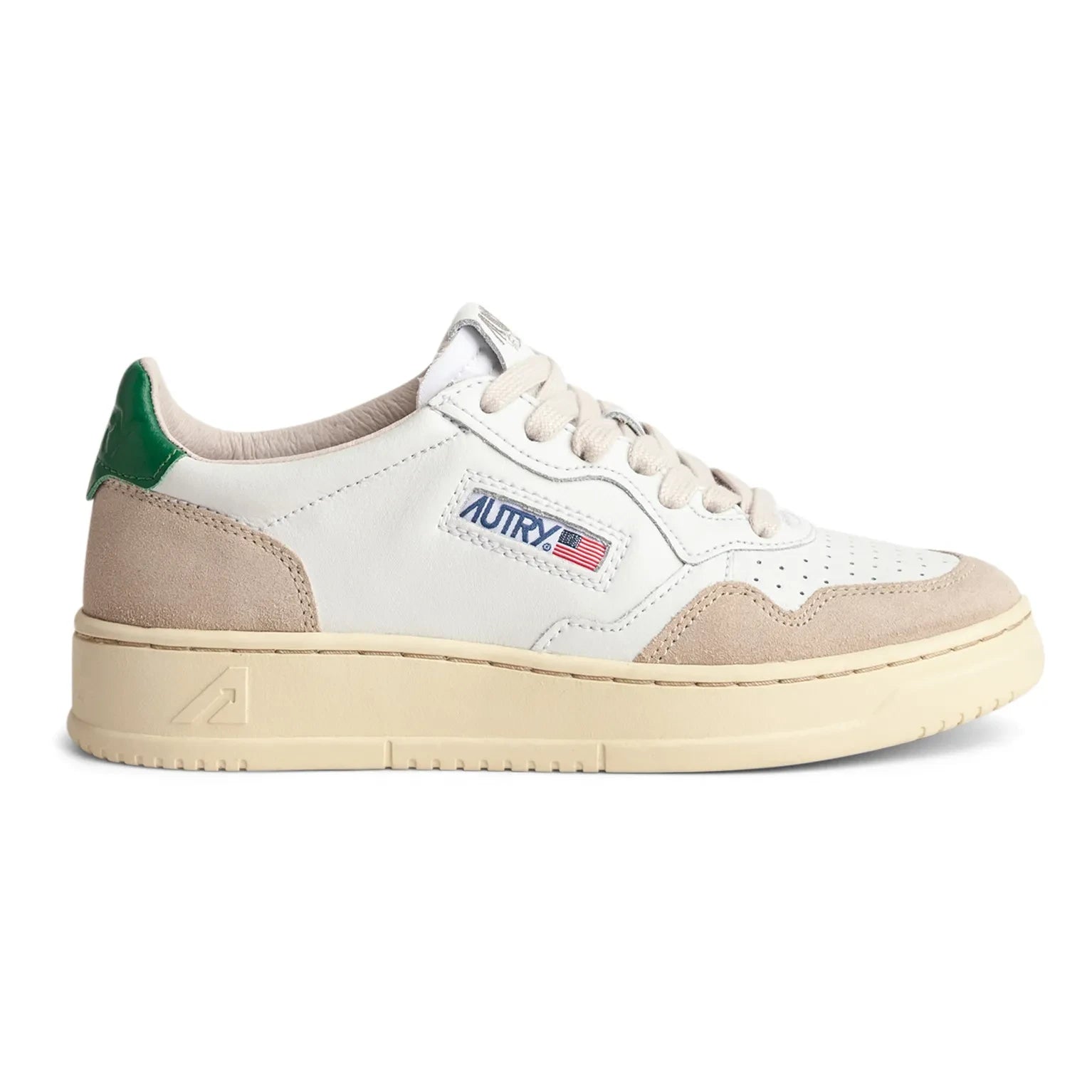Autry - Medalist Low Top Leder/Wildleder Sneaker | Grün