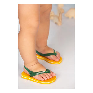 Havaianas – Zehentrenner Baby Brasil Logo | Gelb