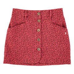 Sisters Department - Pamuk Leopar Etek | Framboise