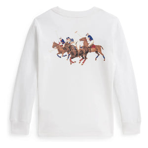 Ralph Lauren - Logo Uzun Kollu Tişört | Beyaz