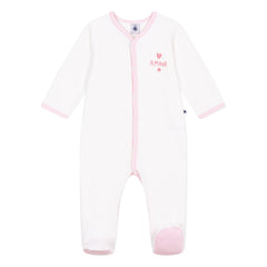 Petit Bateau - Dors Bien Amour Velours Pijama | Beyaz