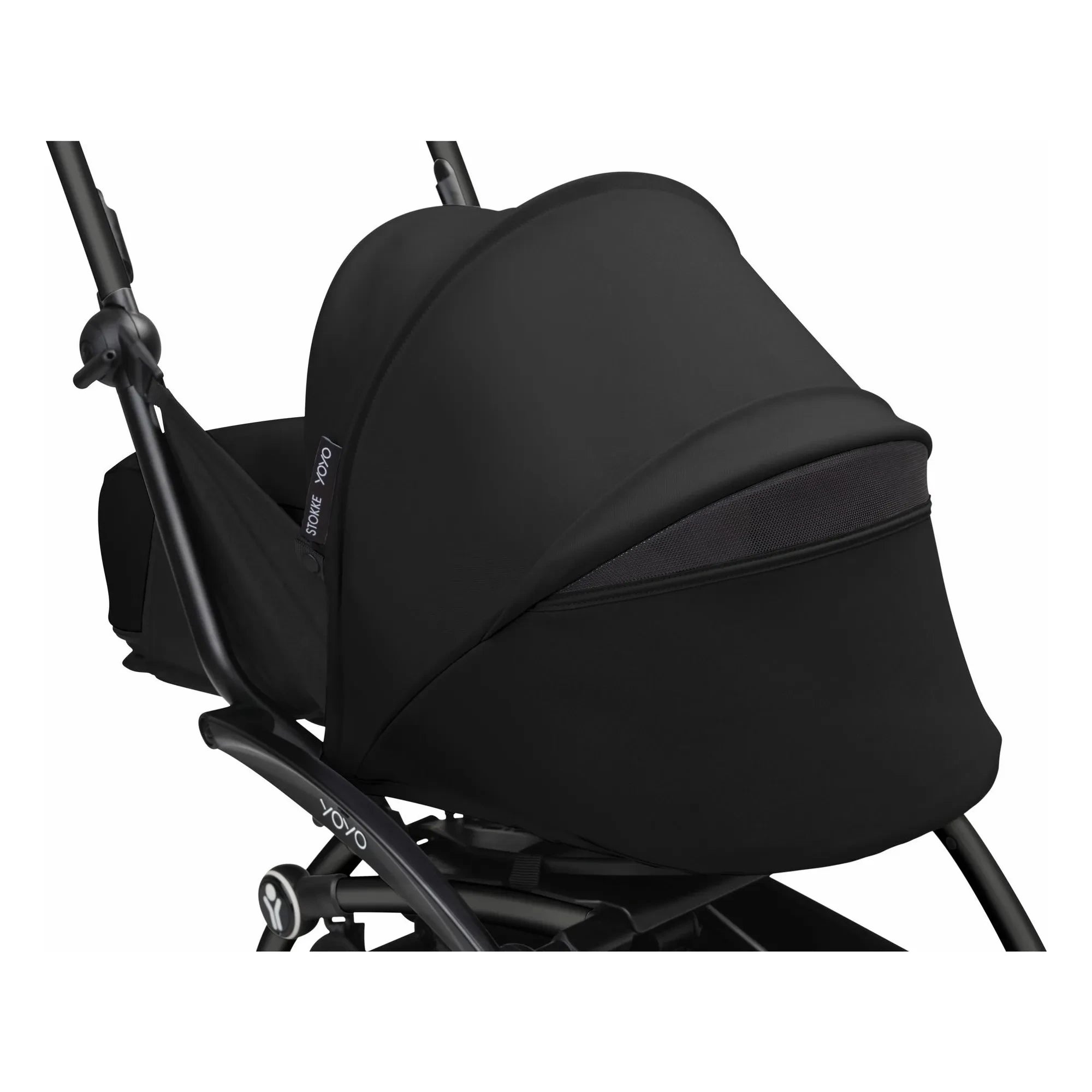 Stokke® - YOYO³ 0+ yenidoğan bebek arabası Siyah çerçeve | Siyah