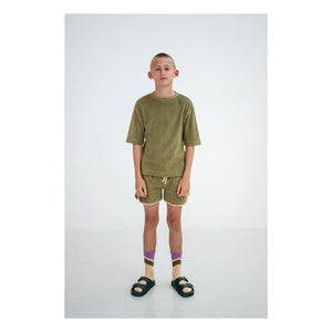 Repose AMS - Organic cotton towel T-shirt | Khaki