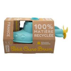 Simple - Bathroom Submarine - Single x Small Brown Teddy Bear | Blue