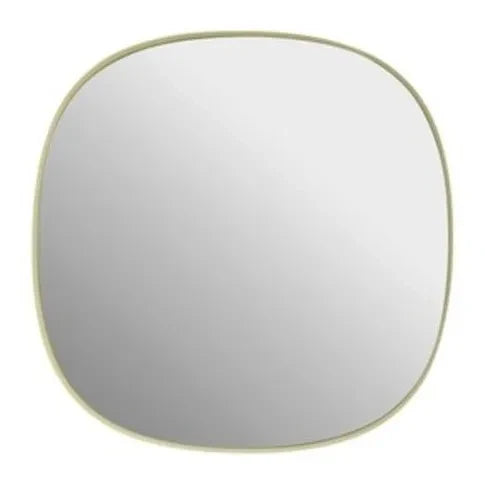 Muuto - Framed Wall Mirror 40x40 cm | Pale Yellow