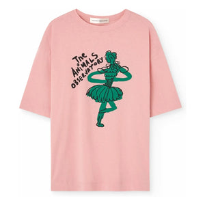 The Animals Observatory - Collie Danseuse organik pamuklu T-shirt | Pembe