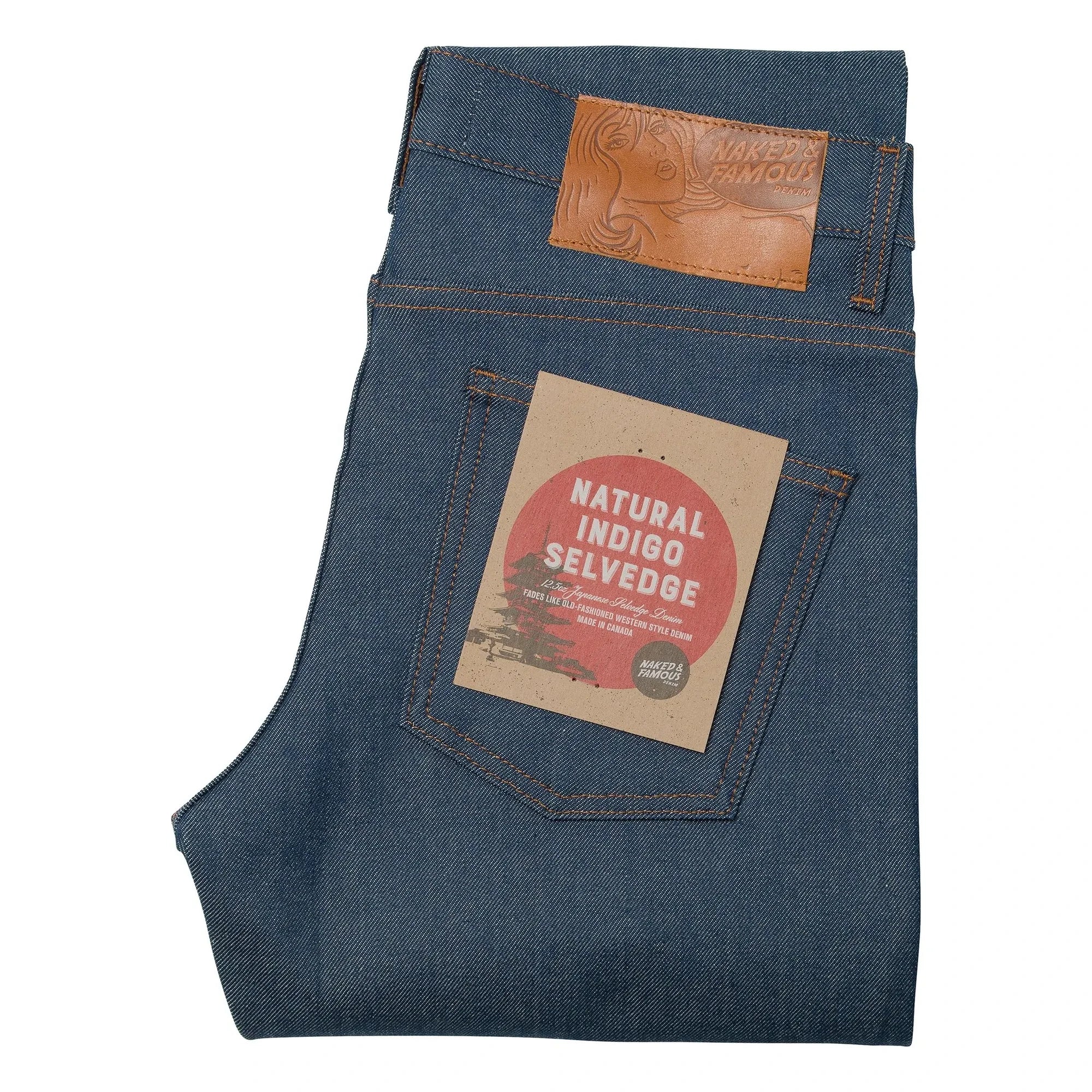Naked & Famous - Super Guy Doğal İndigo Selvedge Jean | İndigo