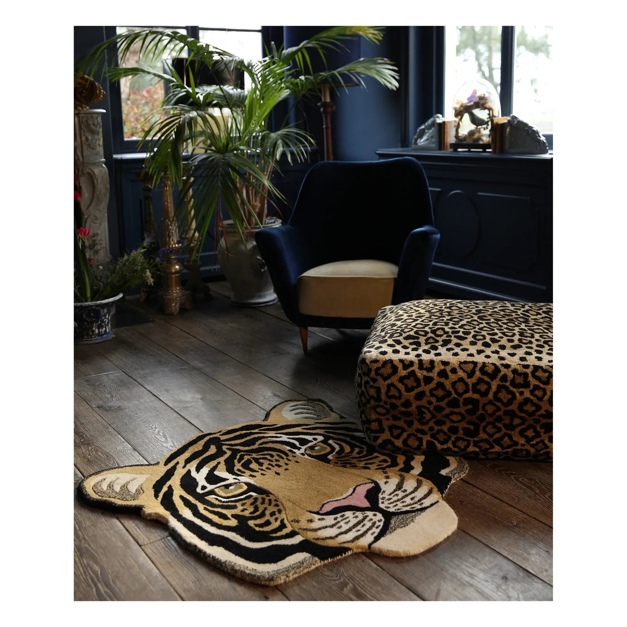 Doing Goods - Rajah Tigerkopf-Teppich | Sand