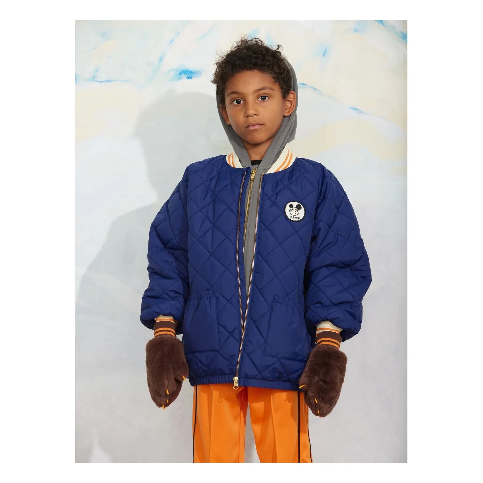 Mini Rodini - Gesteppte Pufferjacke aus recycelten Fasern | Dunkelblau