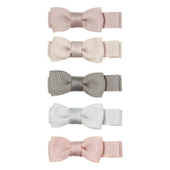Mimi & Lula - 5-Piece Bow Hair Tie Set | Powder Pink