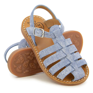Pom d'Api - Beach-Stitch Dad Sandalet | Denim Mavi