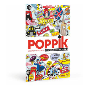Poppik - 100% English Sticker Poster
