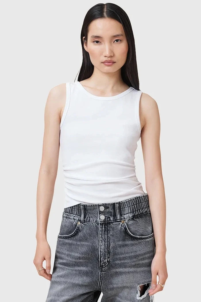 AllSaints pamuk ve elastan kadın üstü KATARINA