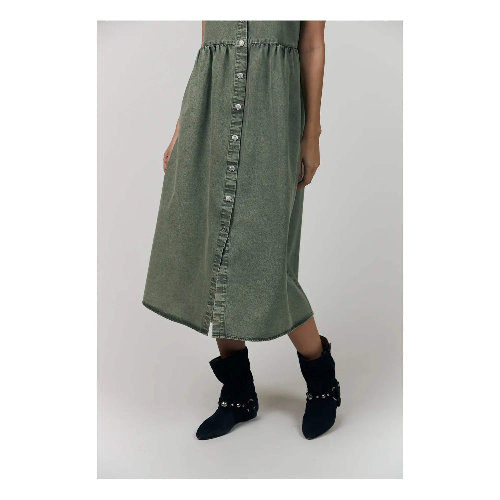 Lollys Laundry - Aliya Baumwollkleid | Khaki