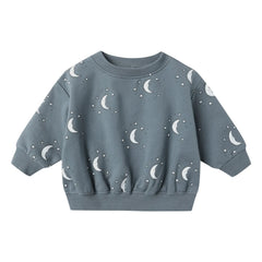 Quincy Mae - Lunes Bio-Baumwoll-Sweatshirt | Graublau
