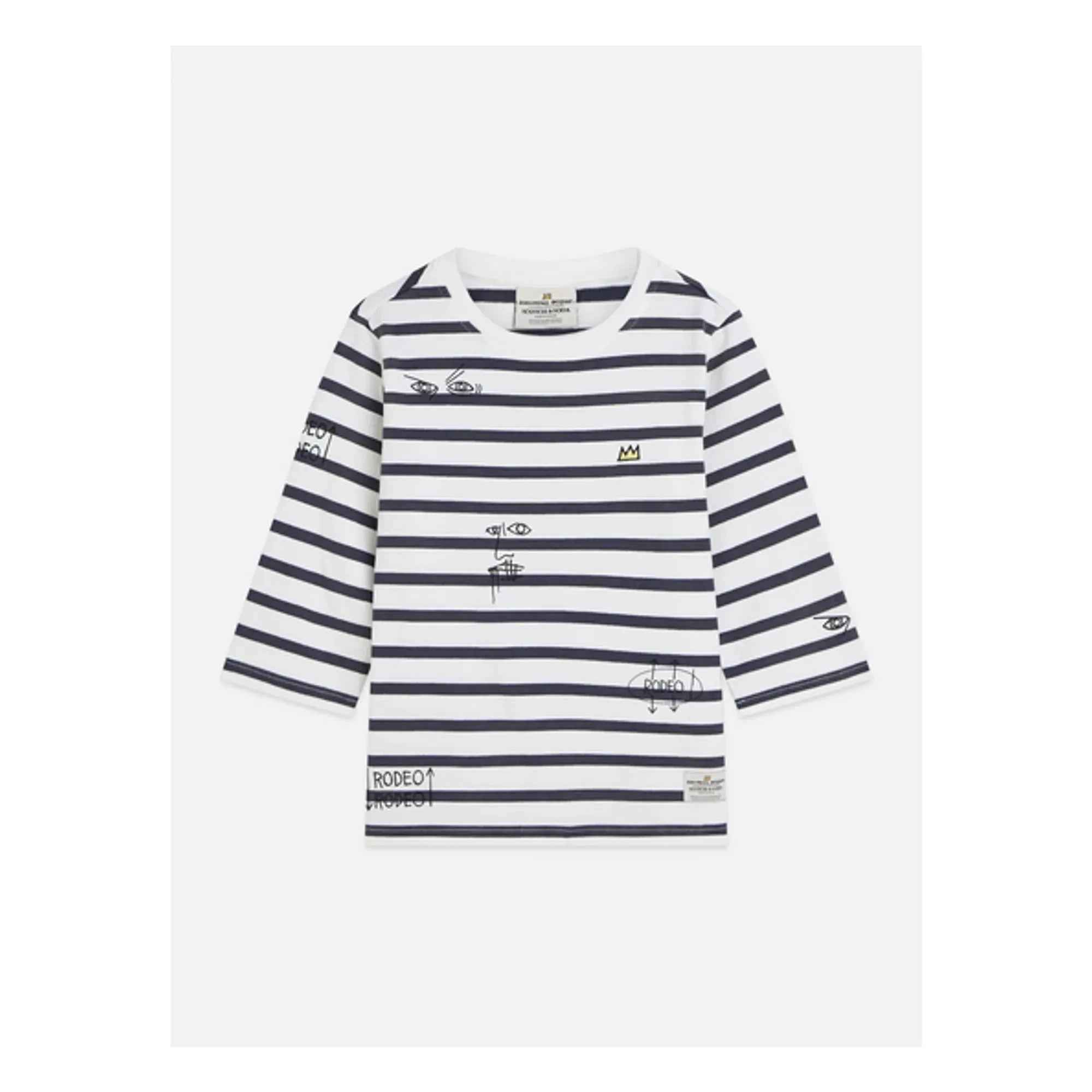 Scotch & Soda - Basquiat Breton Striped T-Shirt | Navy Blue