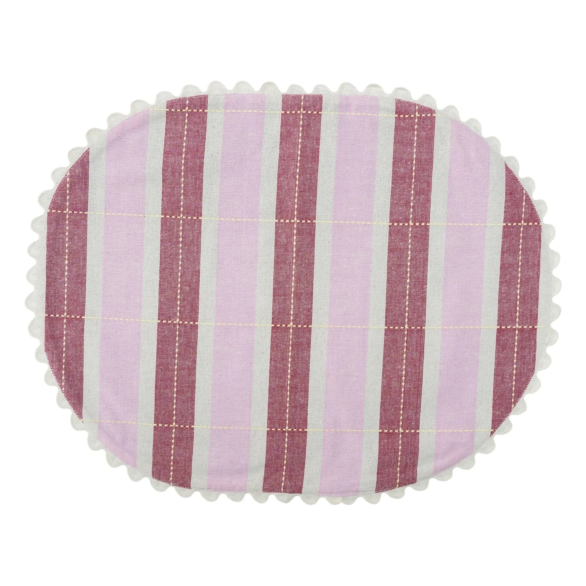 Tarta Gelatina - Organic Cotton American Table Runners - Set of 2 | Pink