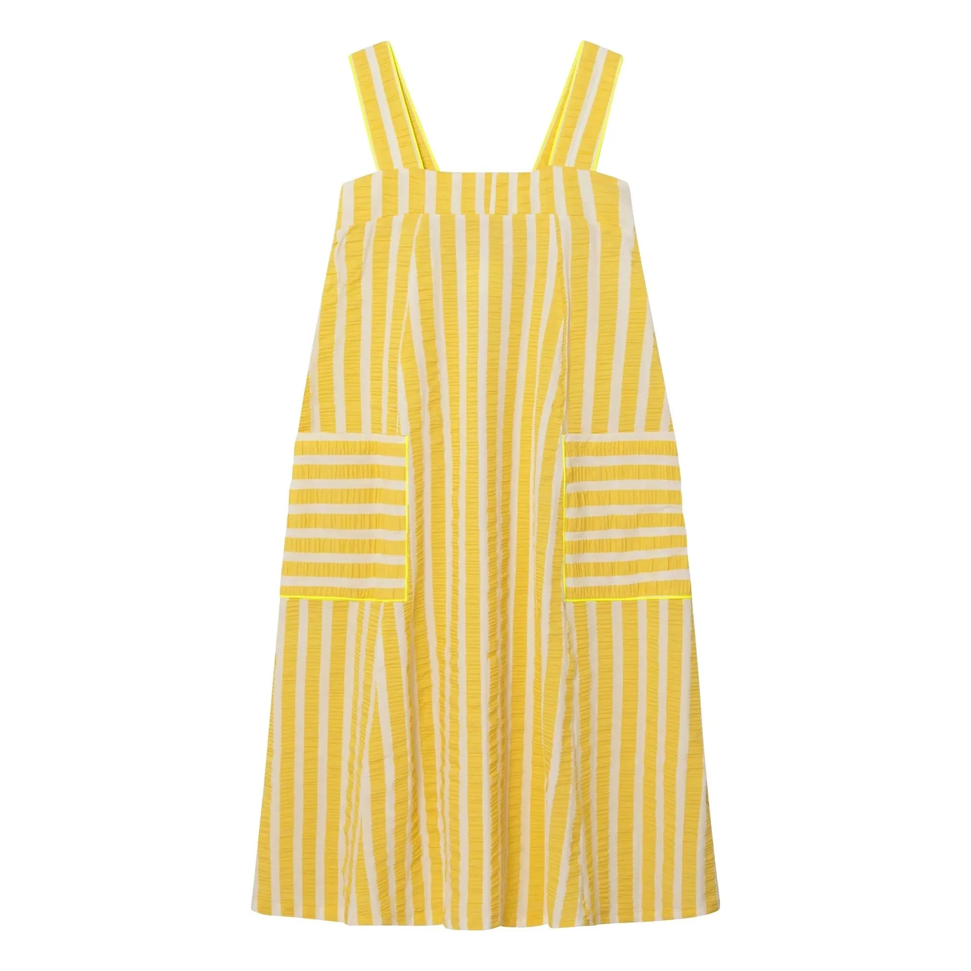 Dr Bloom - Lemon Yellow Striped Dress