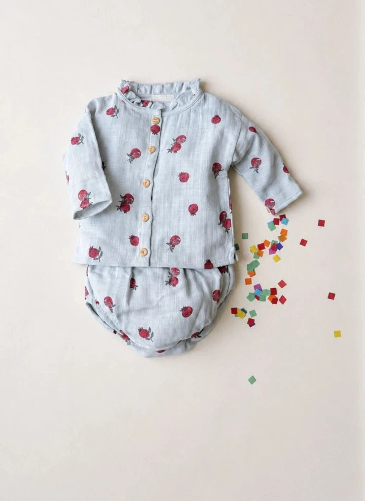 Studio Bohème - Ami Grenades Organic Cotton Bloomer | Light Blue