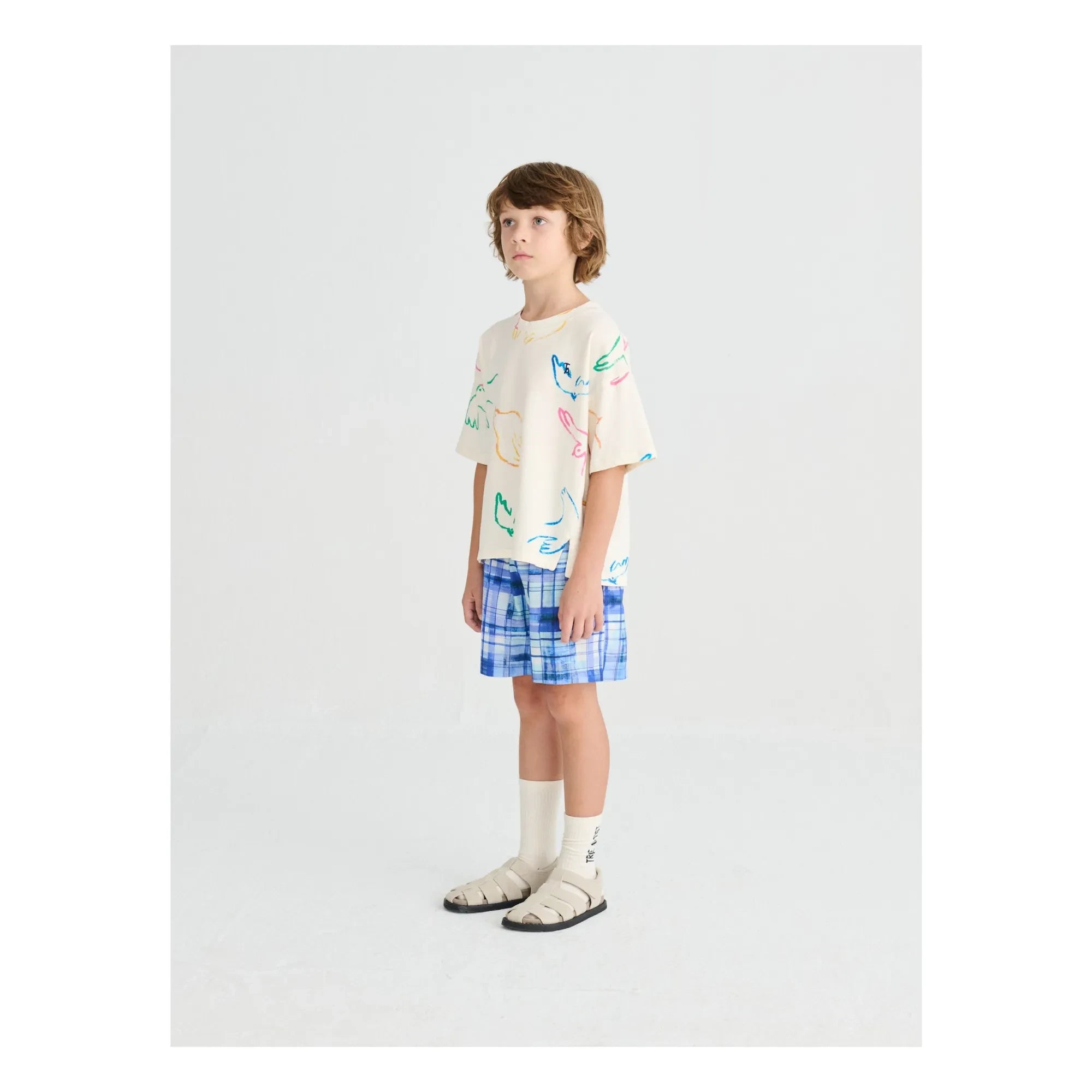 True Artist - T-shirt Birds Organic Cotton | Ecru