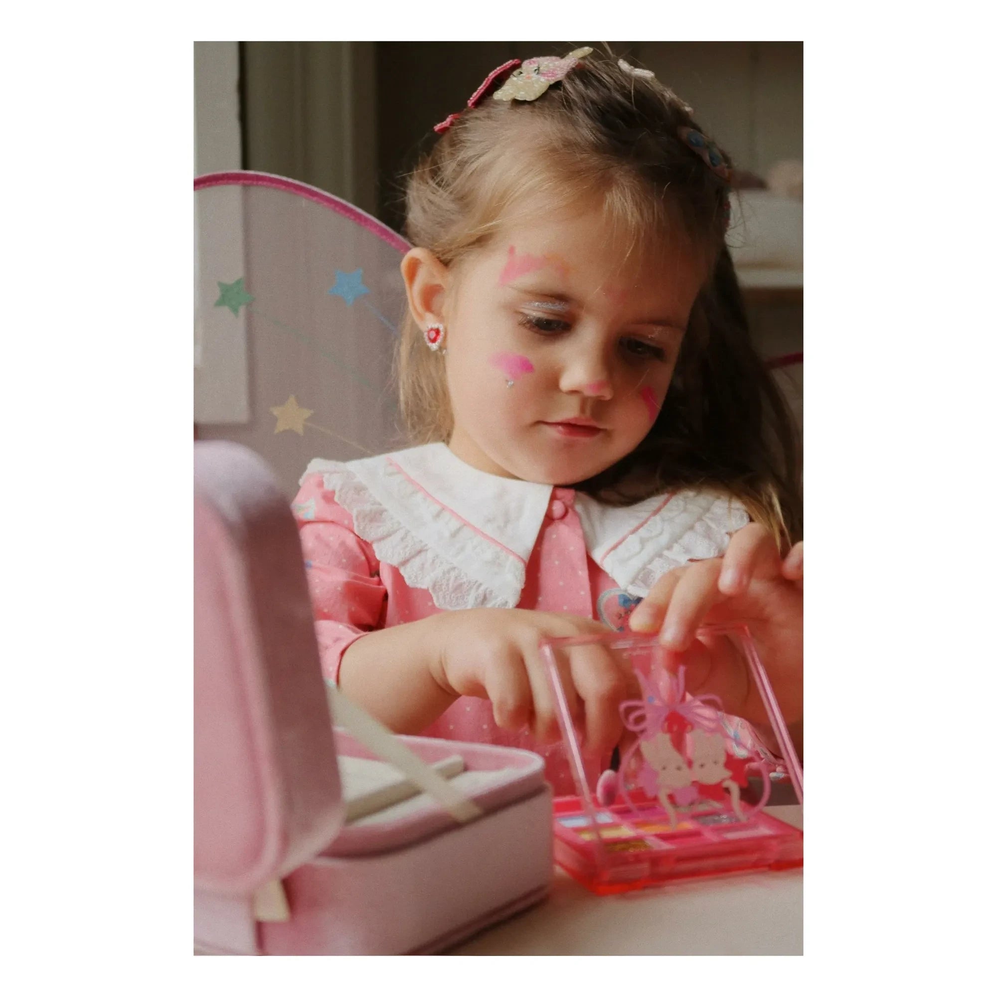 Konges Sløjd - Heart-Neck Organic Cotton Blouse | Pink