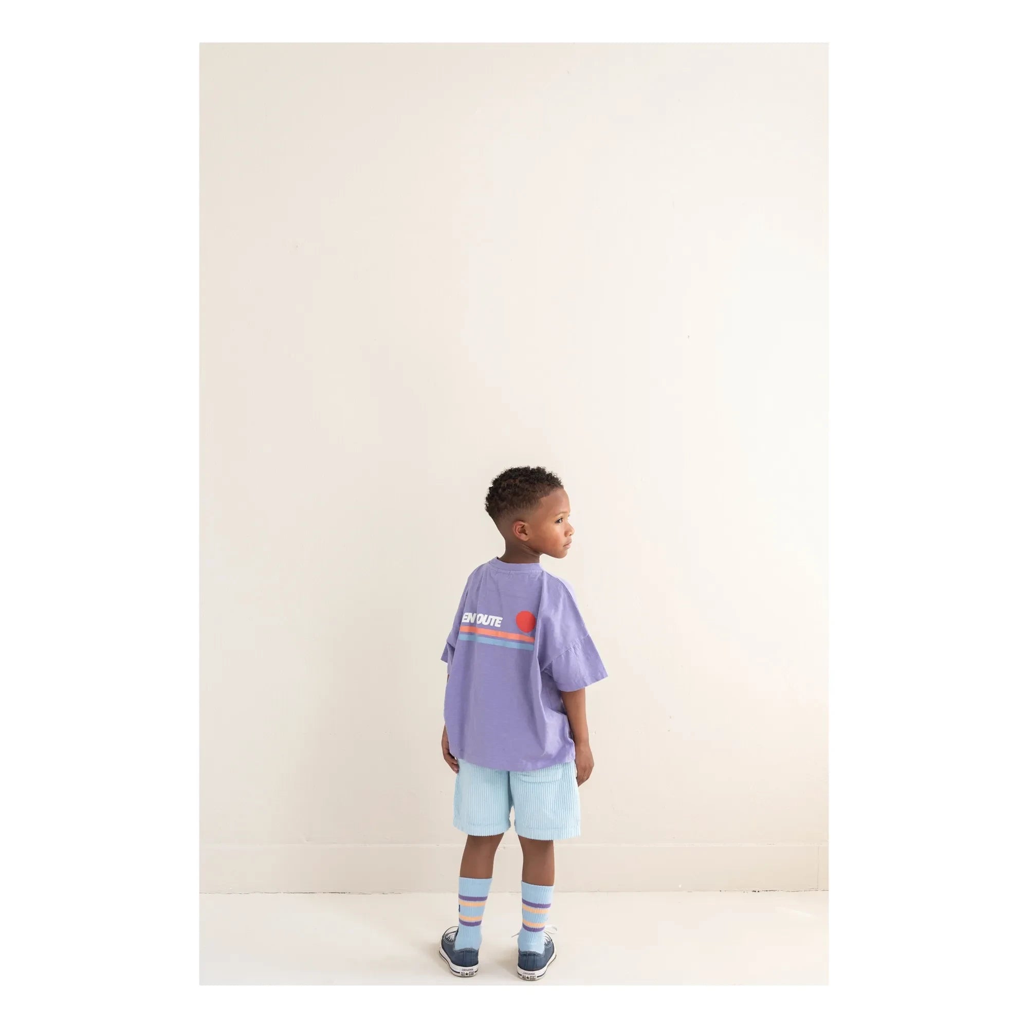 Jenest - Oversize T-shirt Ben En Route Organik pamuk | Mor