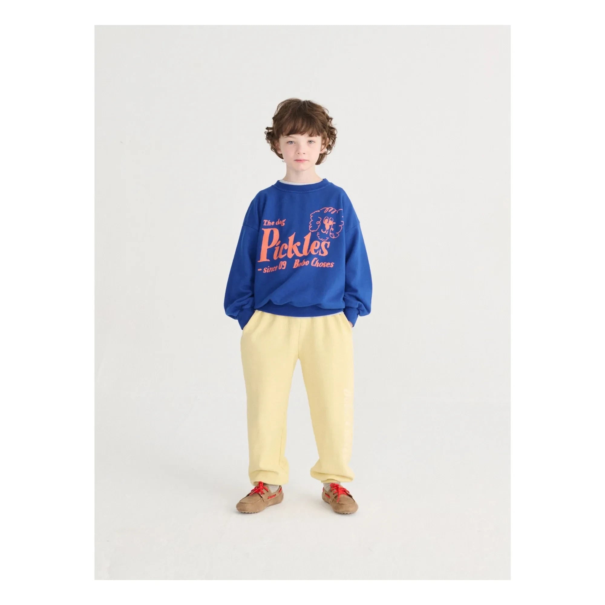 Bobo Choses - The Dog Pickles Organic Cotton Sweatshirt | Royal Blue