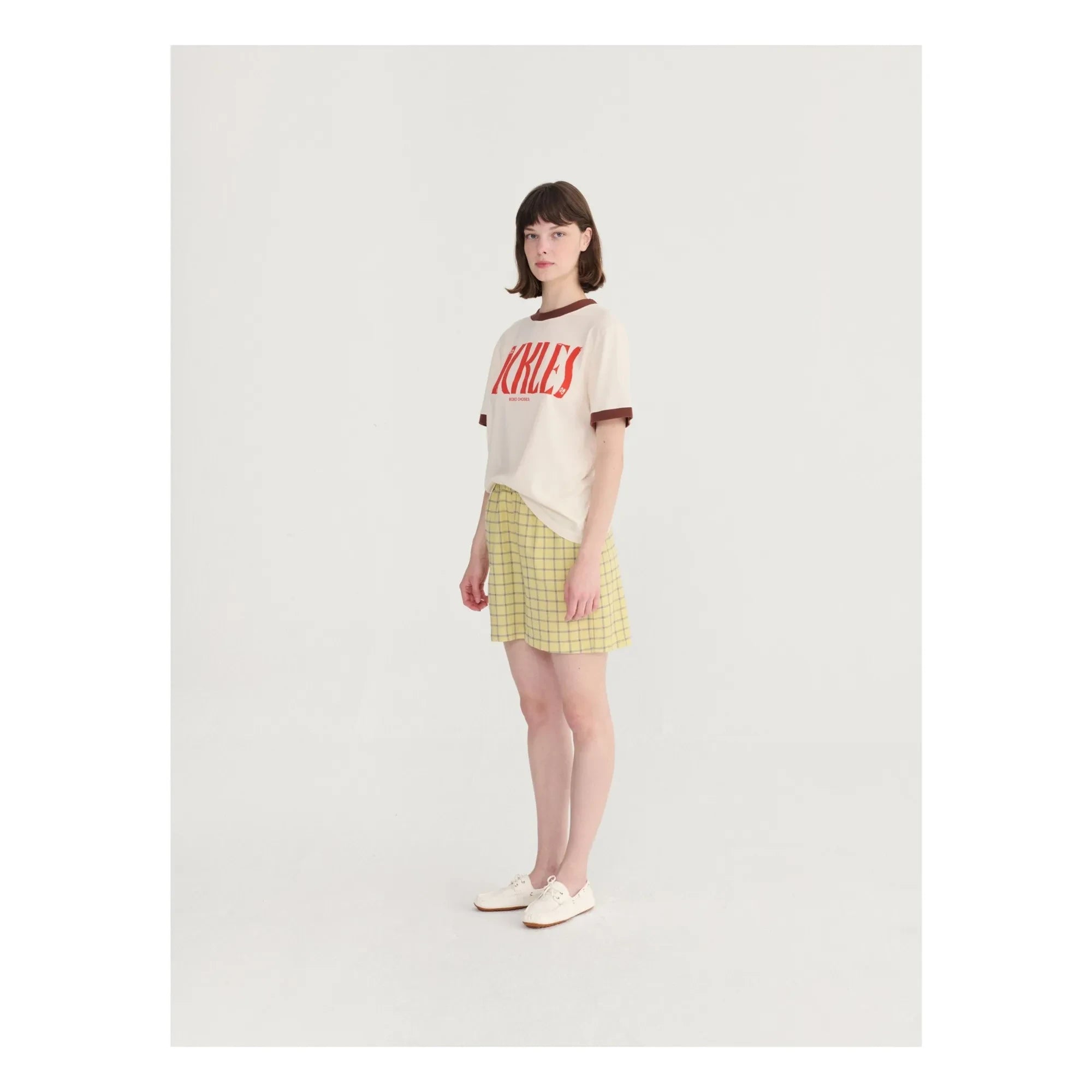 Bobo Choses - T-Shirt aus Bio-Baumwolle mit Farbblock | Creme